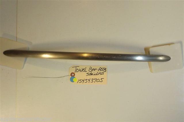 FRIGIDAIRE DISHWASHER 154543705 Towel Bar stainless some scratches used part FRIGIDAIRE DISHWASHER 154543705 Towel Bar stainless some scratches used part